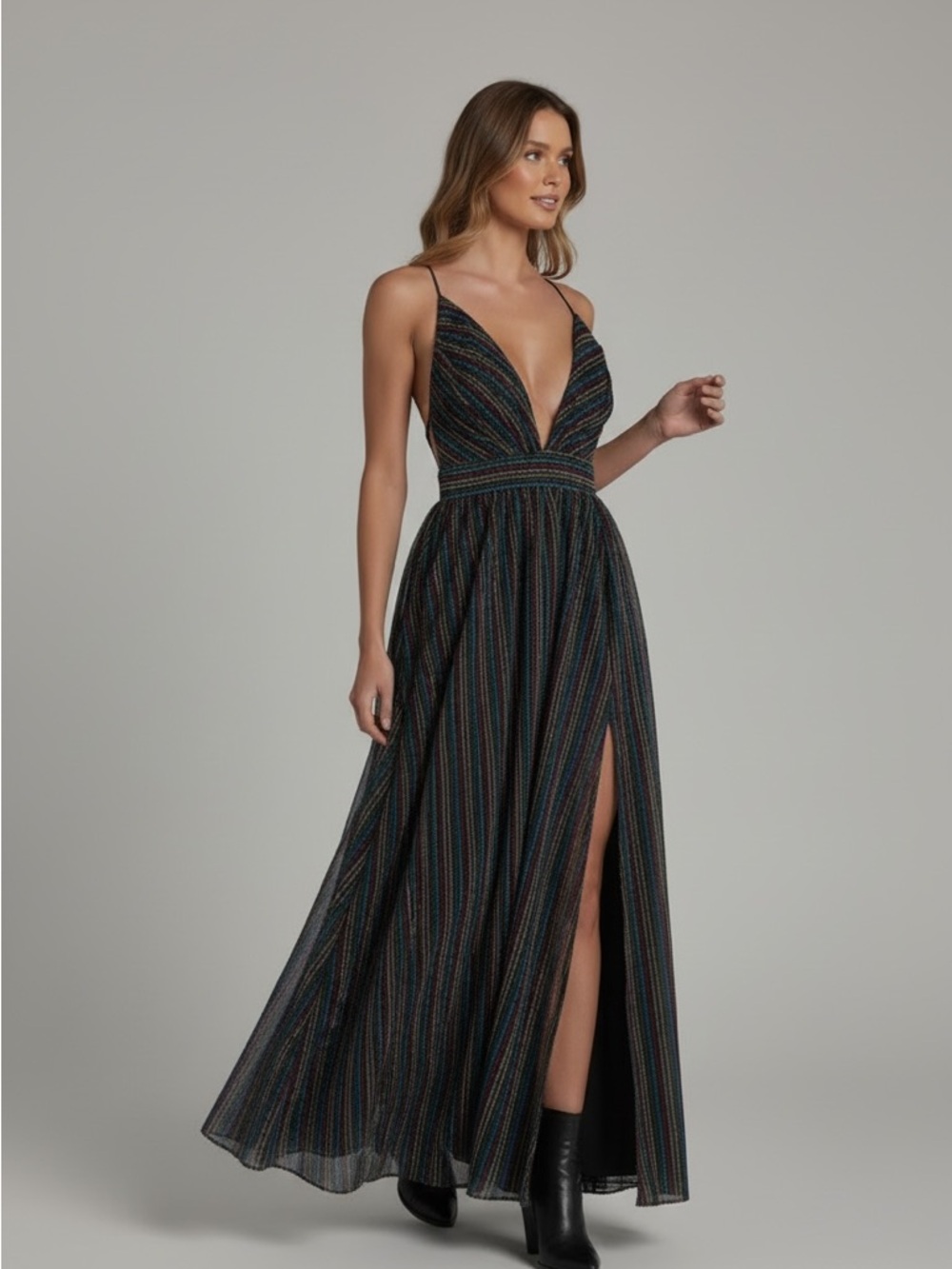 Sparkle ✨ Maxi slit dress - Picture 3 of 3